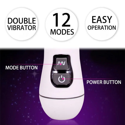 Dual-Head Vibrating Massager
