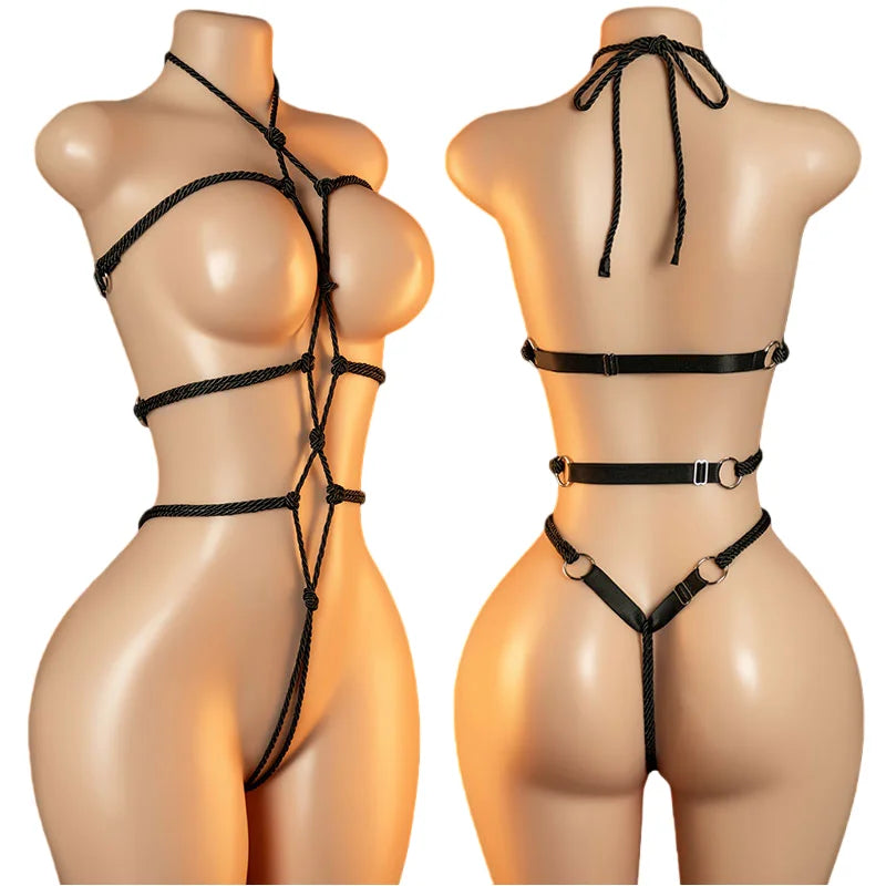 Elegant Mesh Bodysuit Set
