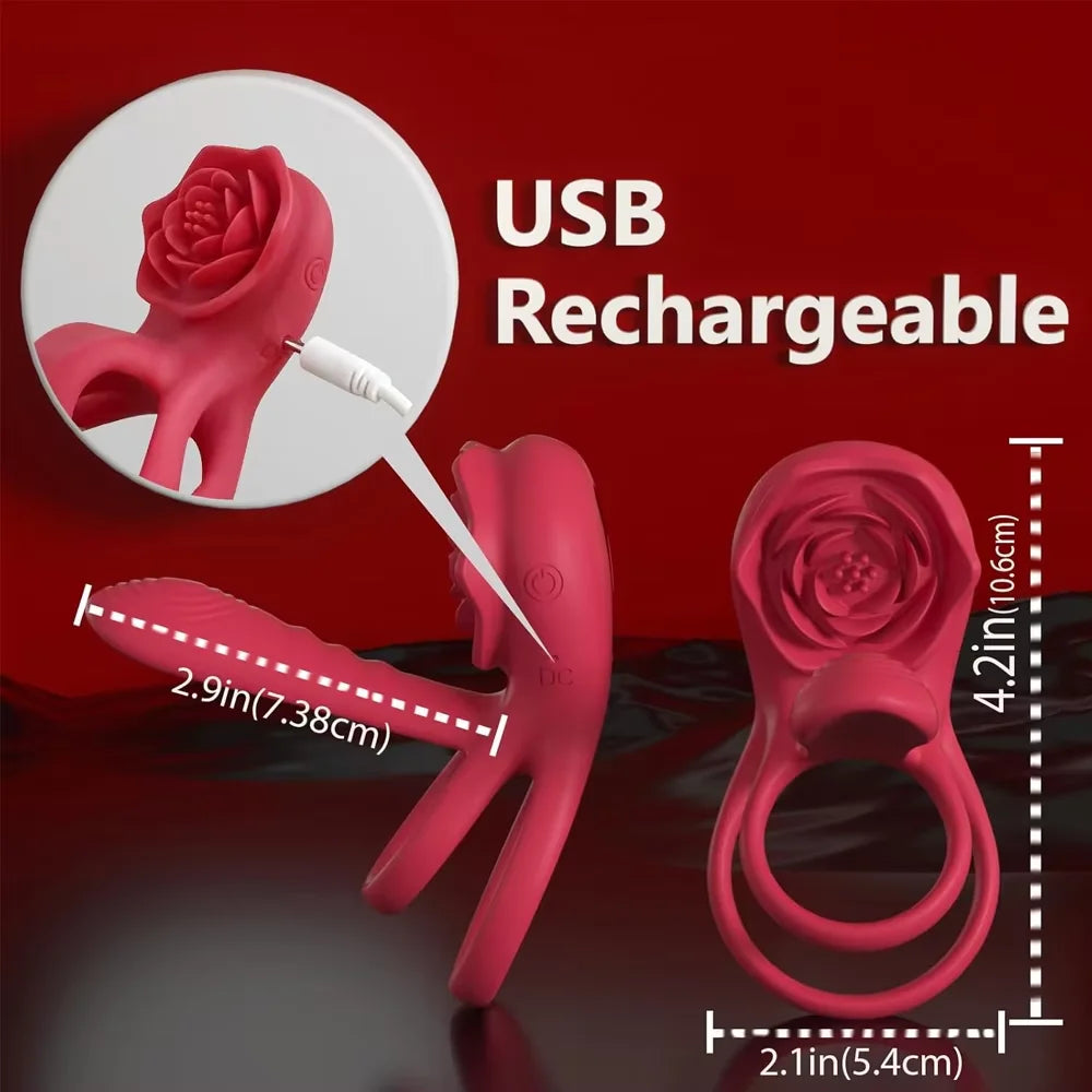 Rose Remote Couple Ring