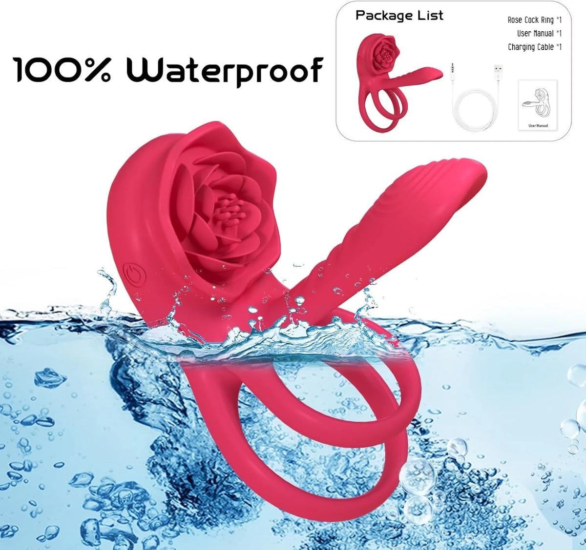 Rose Remote Couple Ring