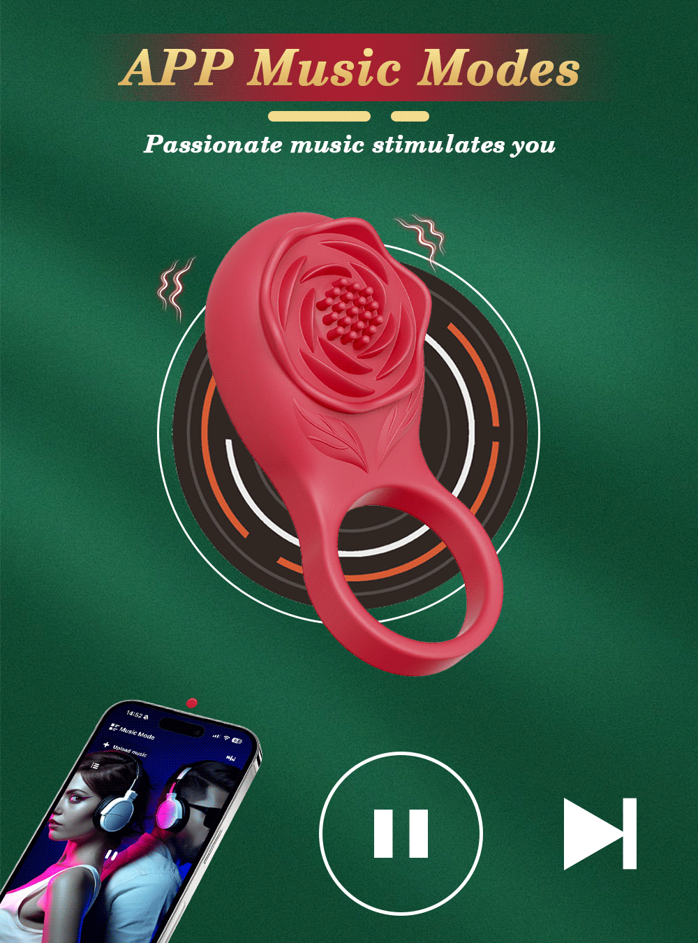 Premium Vibrating Couple Ring