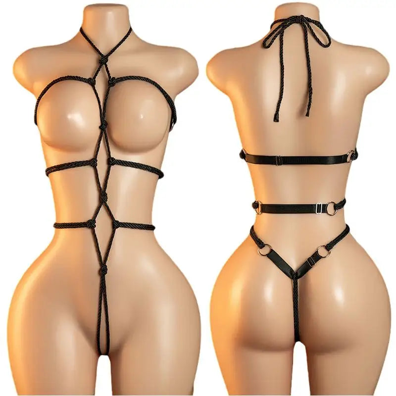Elegant Mesh Bodysuit Set