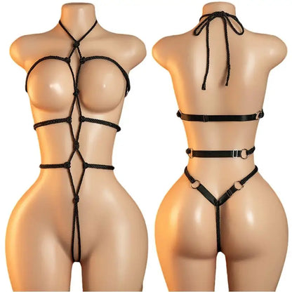 Elegant Mesh Bodysuit Set