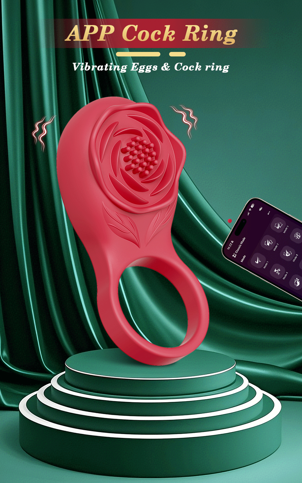 Premium Vibrating Couple Ring