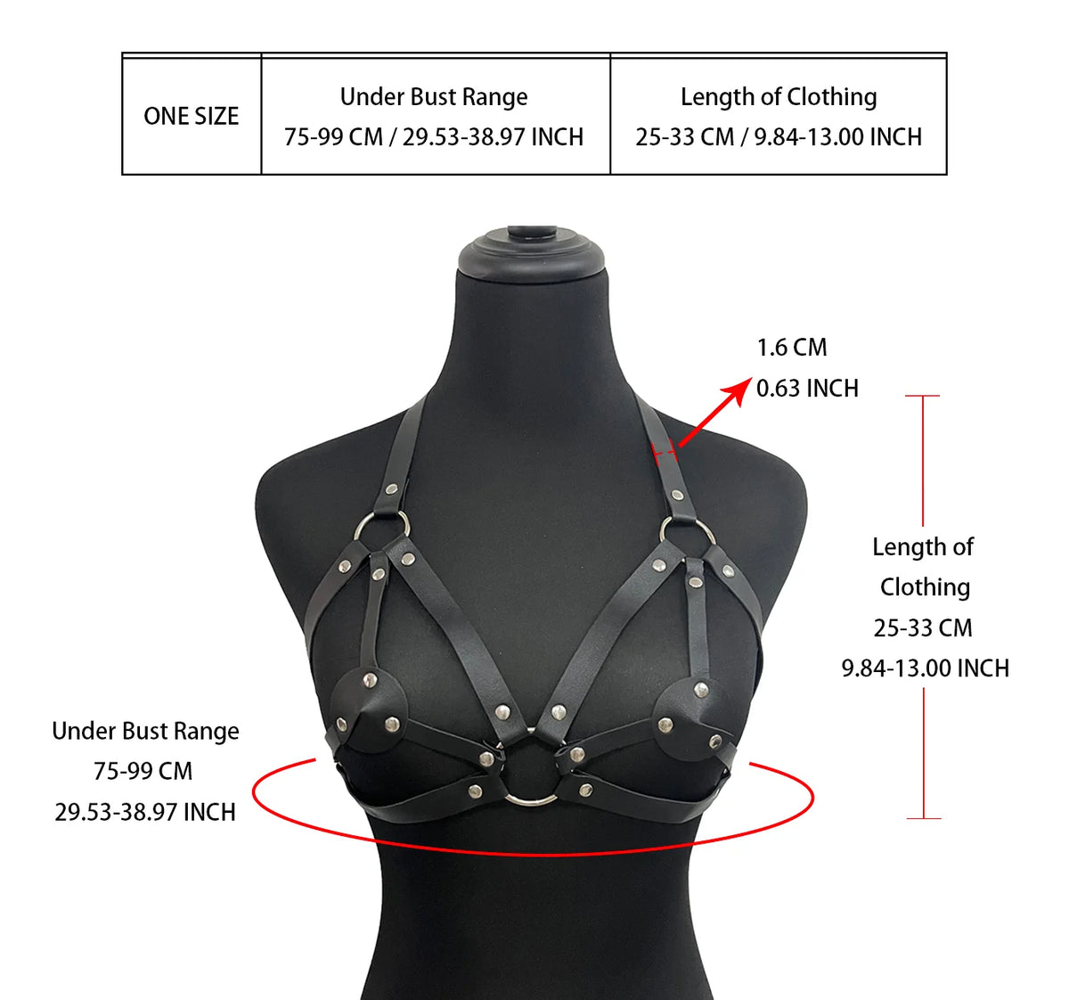 Gothic Cage Harness Outfit Set
