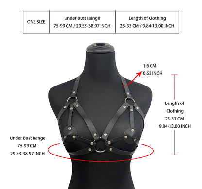 Gothic Cage Harness Outfit Set