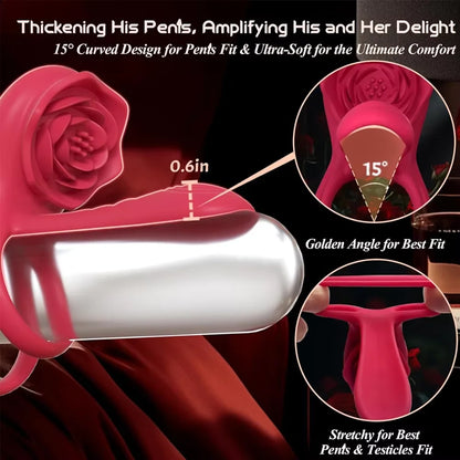 Rose Remote Couple Ring