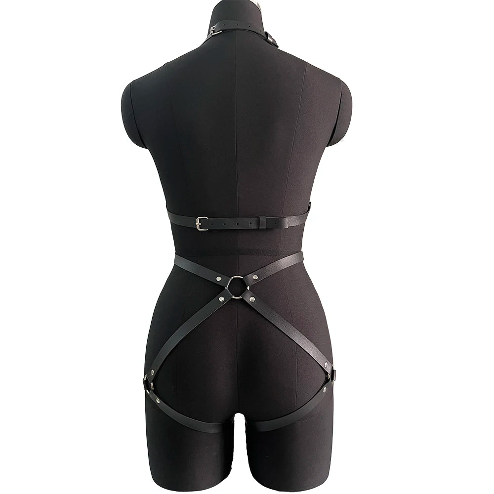 Gothic Cage Harness Outfit Set