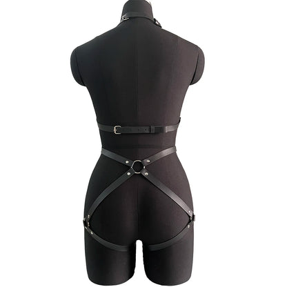 Gothic Cage Harness Outfit Set