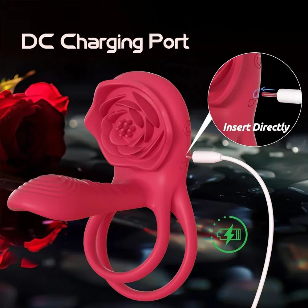 Rose Remote Couple Ring